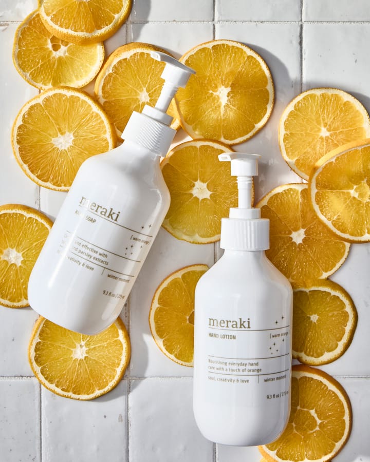 Set de regalo Meraki, jabón y loción para manos, Warm orange Meraki