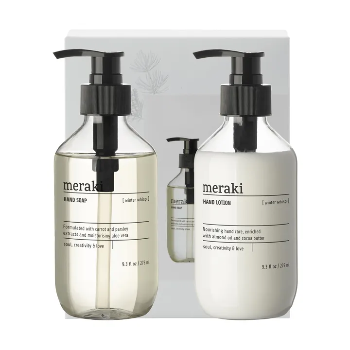 Set de regalo Meraki, jabón y loción para manos - Winter whisp - Meraki