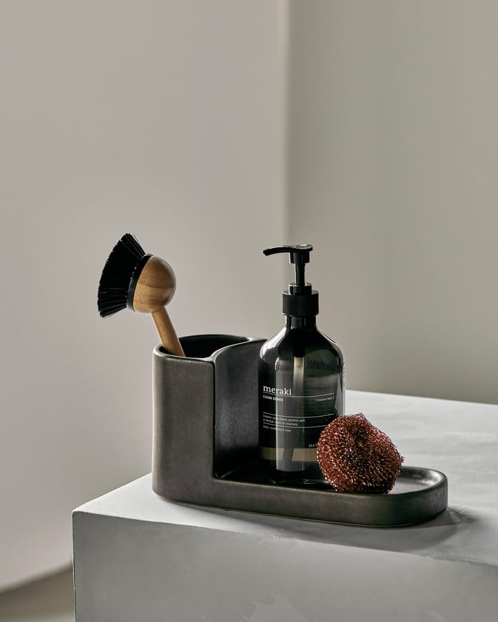 Soporte para cepillo y jabón Datura, Gris oscuro Meraki
