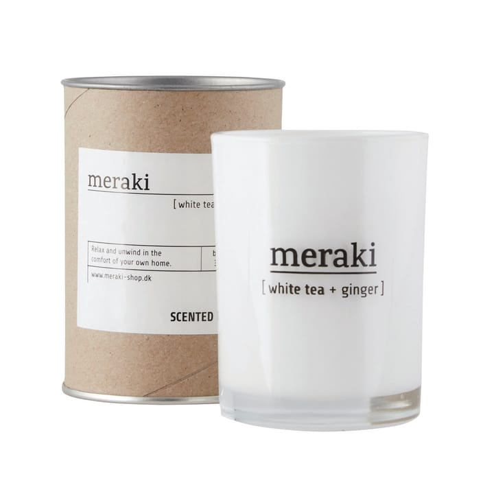 Vela perfumada Meraki, 12 horas - White tea-ginger - Meraki
