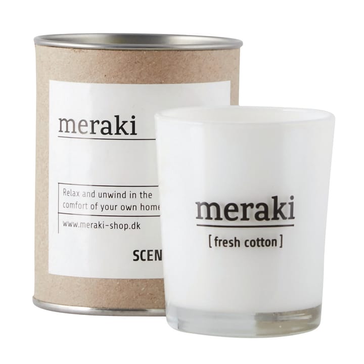 Vela perfumada Meraki, 35 horas, Fresh cotton Meraki