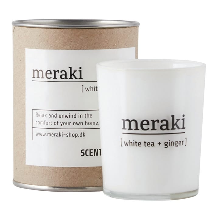 Vela perfumada Meraki, 35 horas - White tea-ginger - Meraki