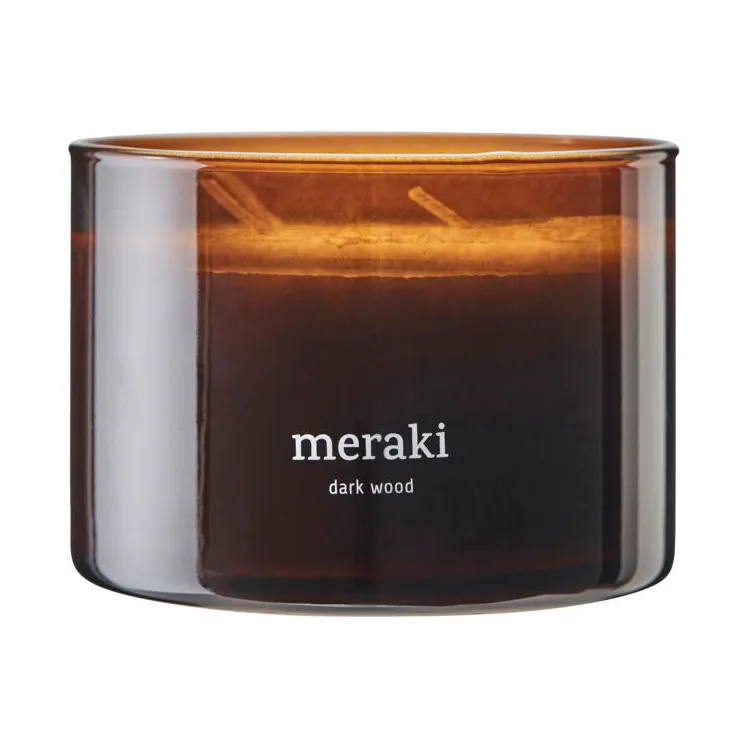 Vela perfumada Meraki, 60 horas, Dark wood Meraki