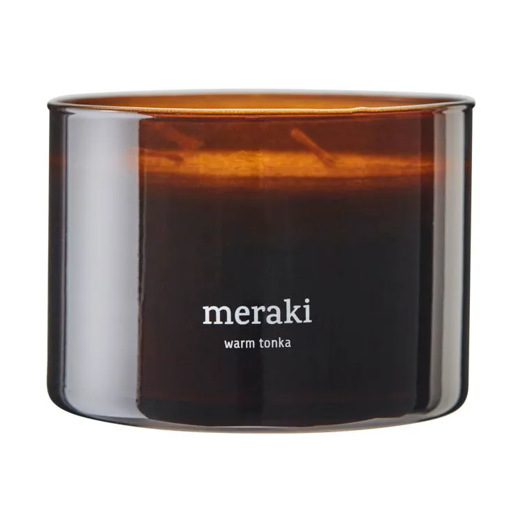 Vela perfumada Meraki, 60 horas, Warm tonka Meraki