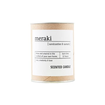 Vela perfumada Meraki marrón, 12h - Sandcastles & sunsets - Meraki