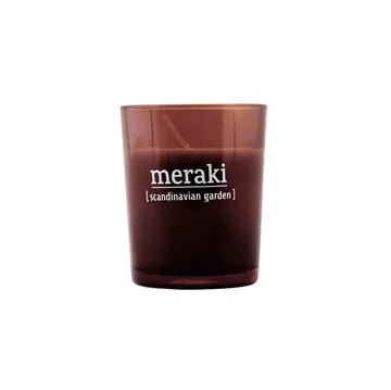 Vela perfumada Meraki marrón, 12h - Scandinavian garden - Meraki