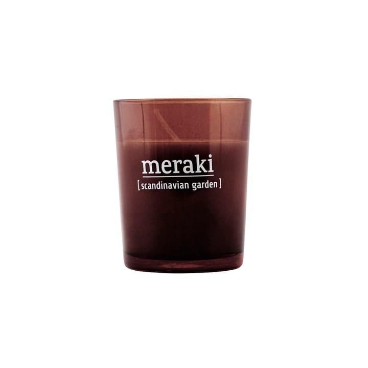Vela perfumada Meraki marrón, 12h - Scandinavian garden - Meraki