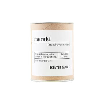 Vela perfumada Meraki marrón, 12h - Scandinavian garden - Meraki