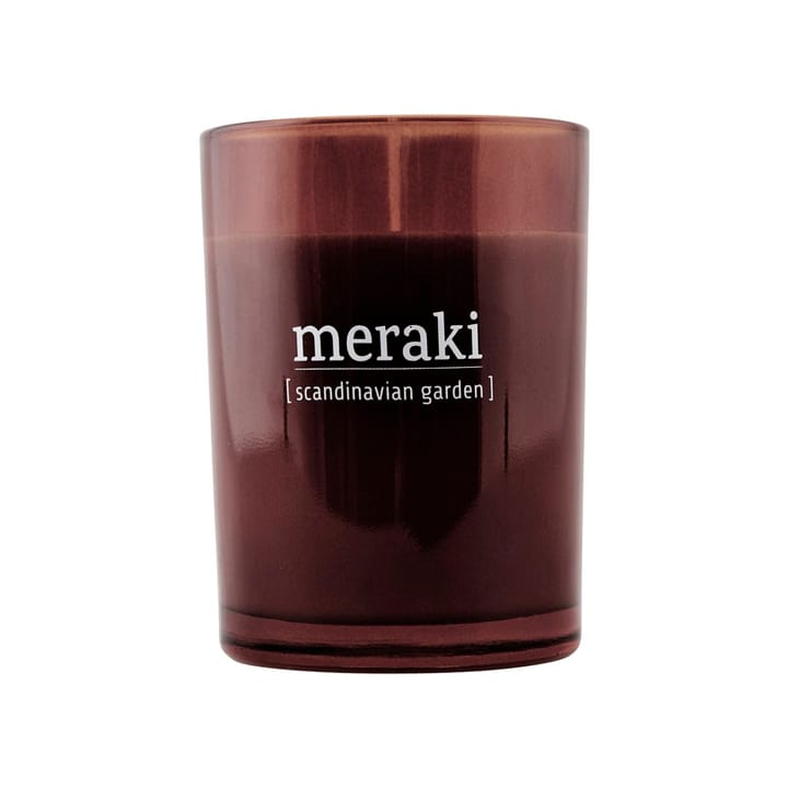 Vela perfumada Meraki marrón, 35h, Scandinavian garden Meraki