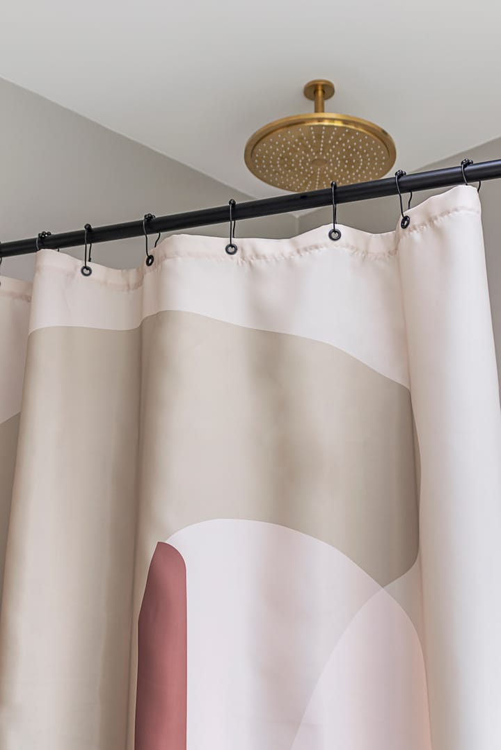 10 Ganchos Aqua para cortina de ducha, Negro Mette Ditmer