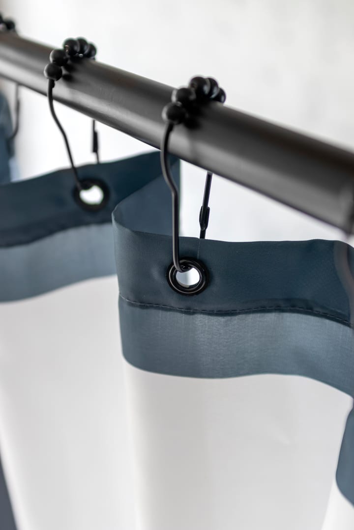 10 Ganchos Aqua para cortina de ducha, Negro Mette Ditmer