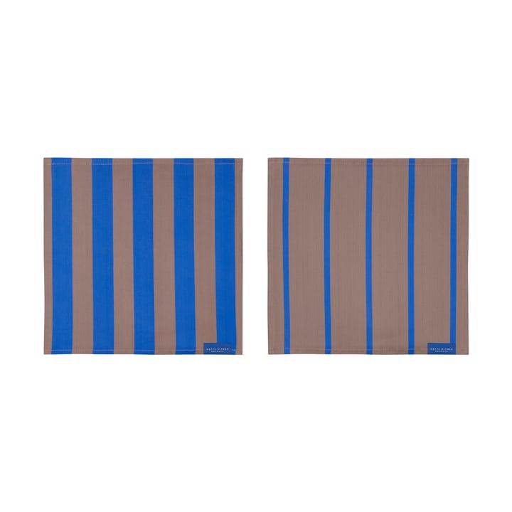 2 Bayetas de cocina Stripes 33x33 cm - Blush - Mette Ditmer