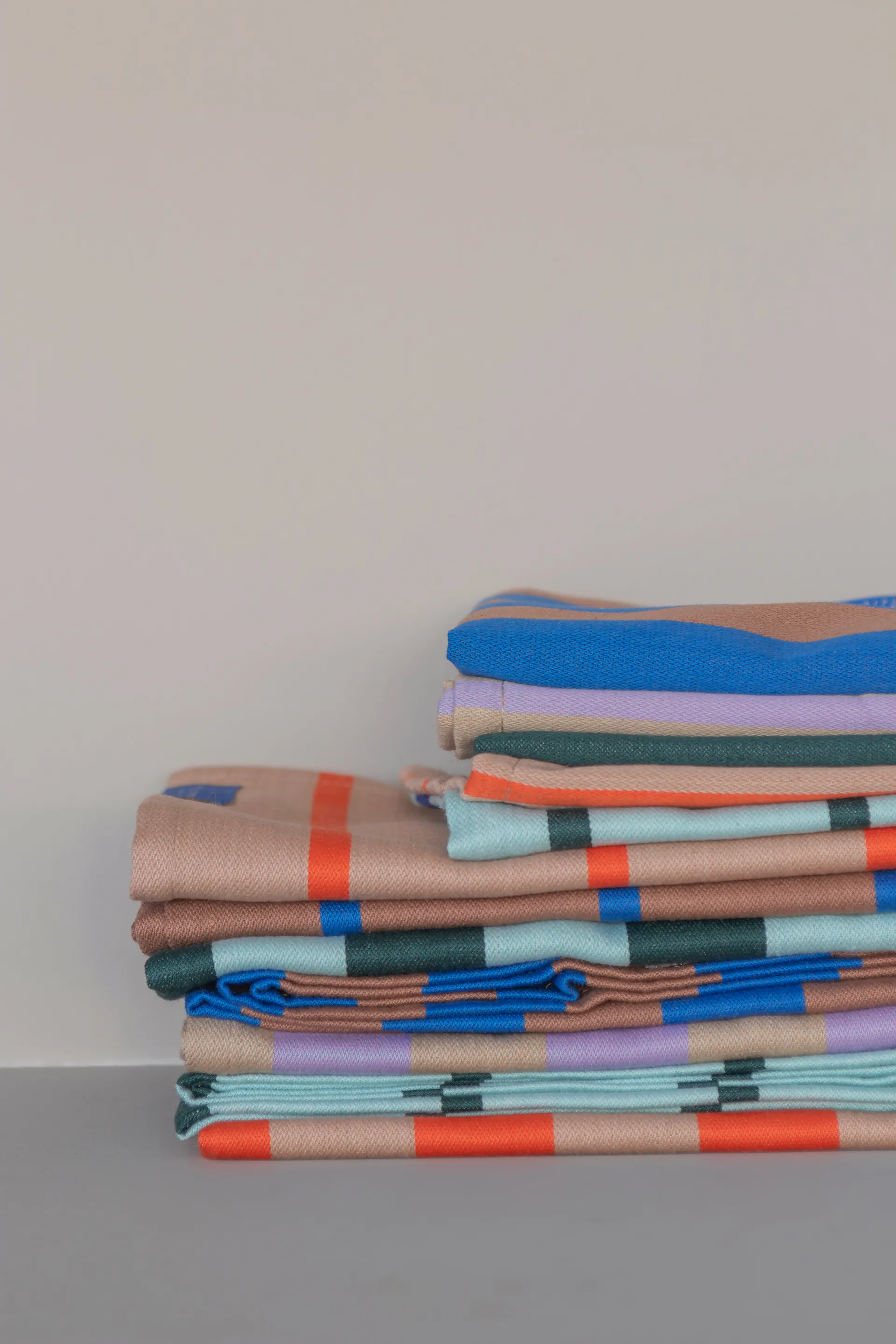 2 Bayetas de cocina Stripes 33x33 cm, Blush Mette Ditmer