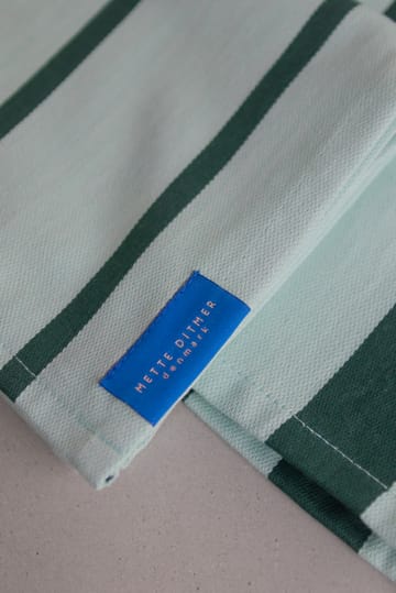 2 Bayetas de cocina Stripes 33x33 cm - Mint - Mette Ditmer