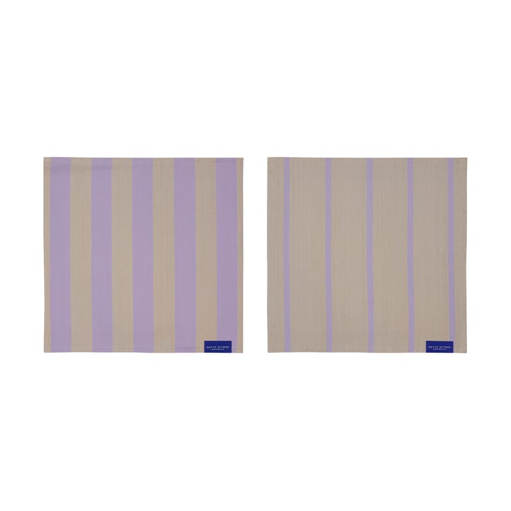 2 Bayetas de cocina Stripes 33x33 cm - Sand - Mette Ditmer