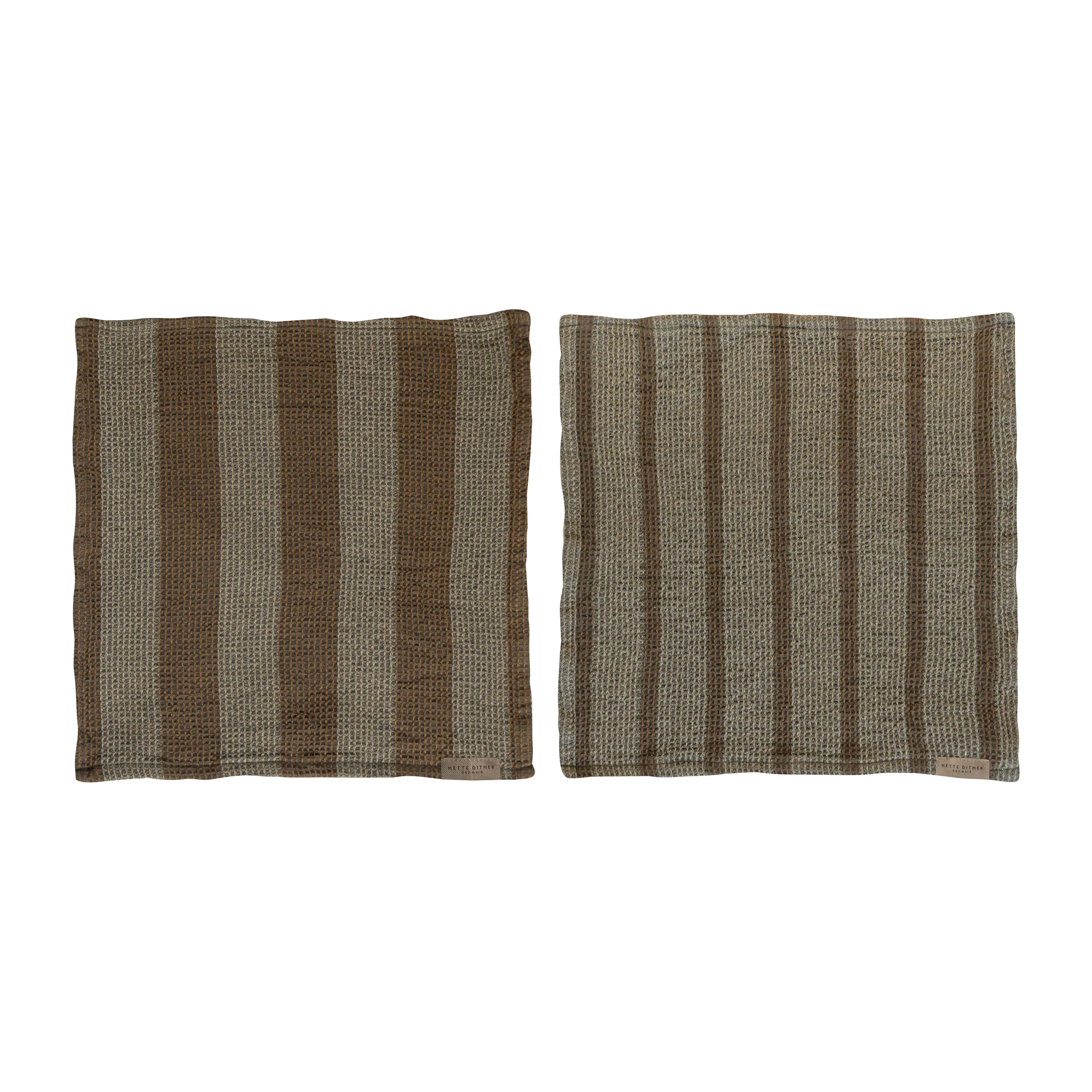 2 Bayetas Elvira 33x33 cm, sand Mette Ditmer