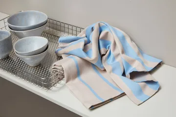 2 Paños de cocina Stripes 50x70 cm - Blue-Beige (azul beige), 50x70 cm - Mette Ditmer