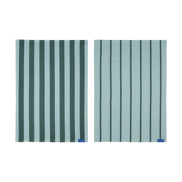 2 Paños de cocina Stripes 50x70 cm - Mint - Mette Ditmer