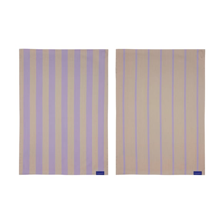 2 Paños de cocina Stripes 50x70 cm - Sand - Mette Ditmer