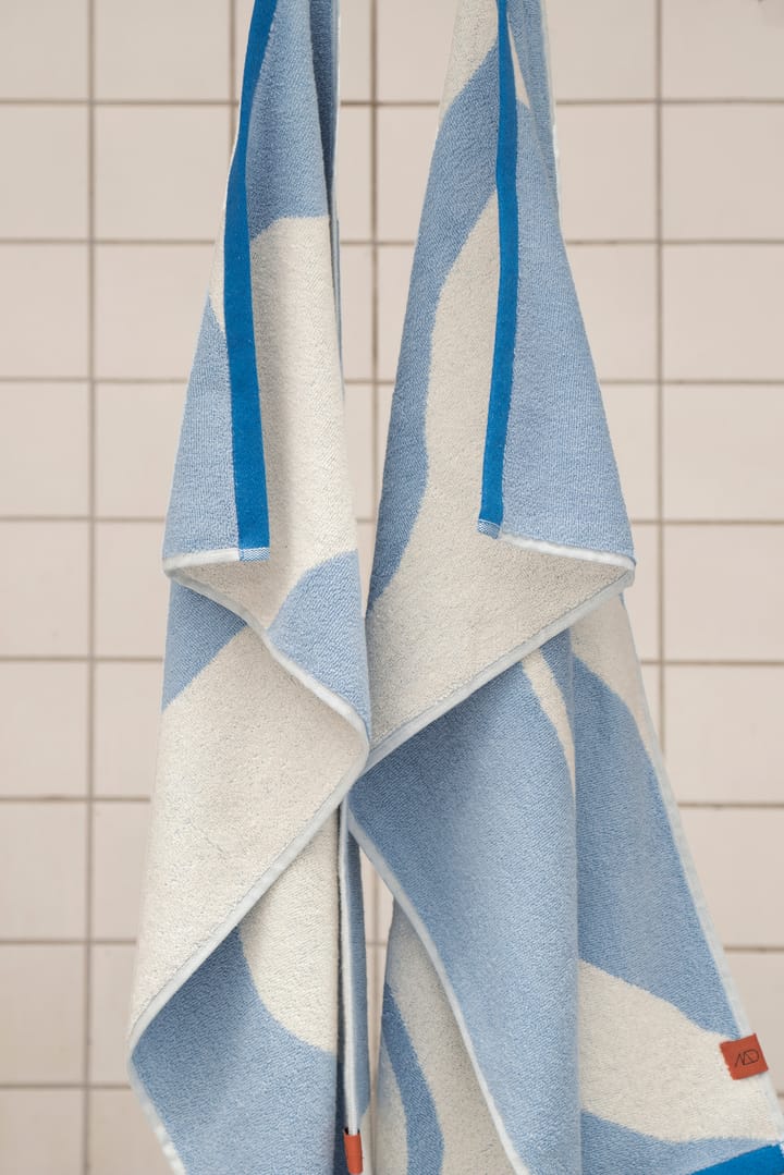 2 Toallas de invitados Nova Arte 40x55 cm, Light blue-off-white Mette Ditmer