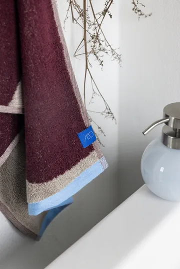 2 Toallas de invitados Nova Arte 40x55 cm - Wine-sand - Mette Ditmer