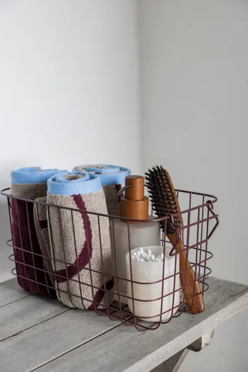 2 Toallas de invitados Nova Arte 40x55 cm - Wine-sand - Mette Ditmer