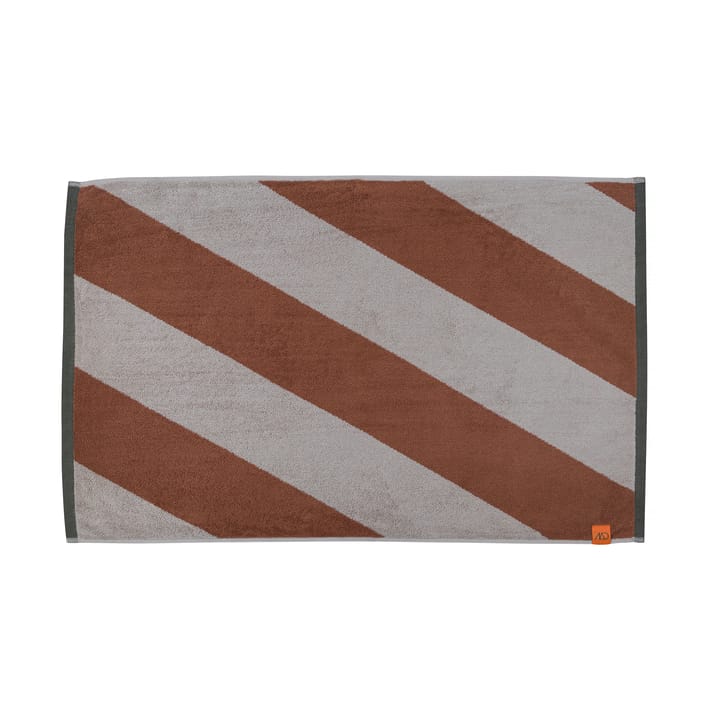 Alfombra de baño Diagonal 50x80 cm - Ladrillo - Mette Ditmer