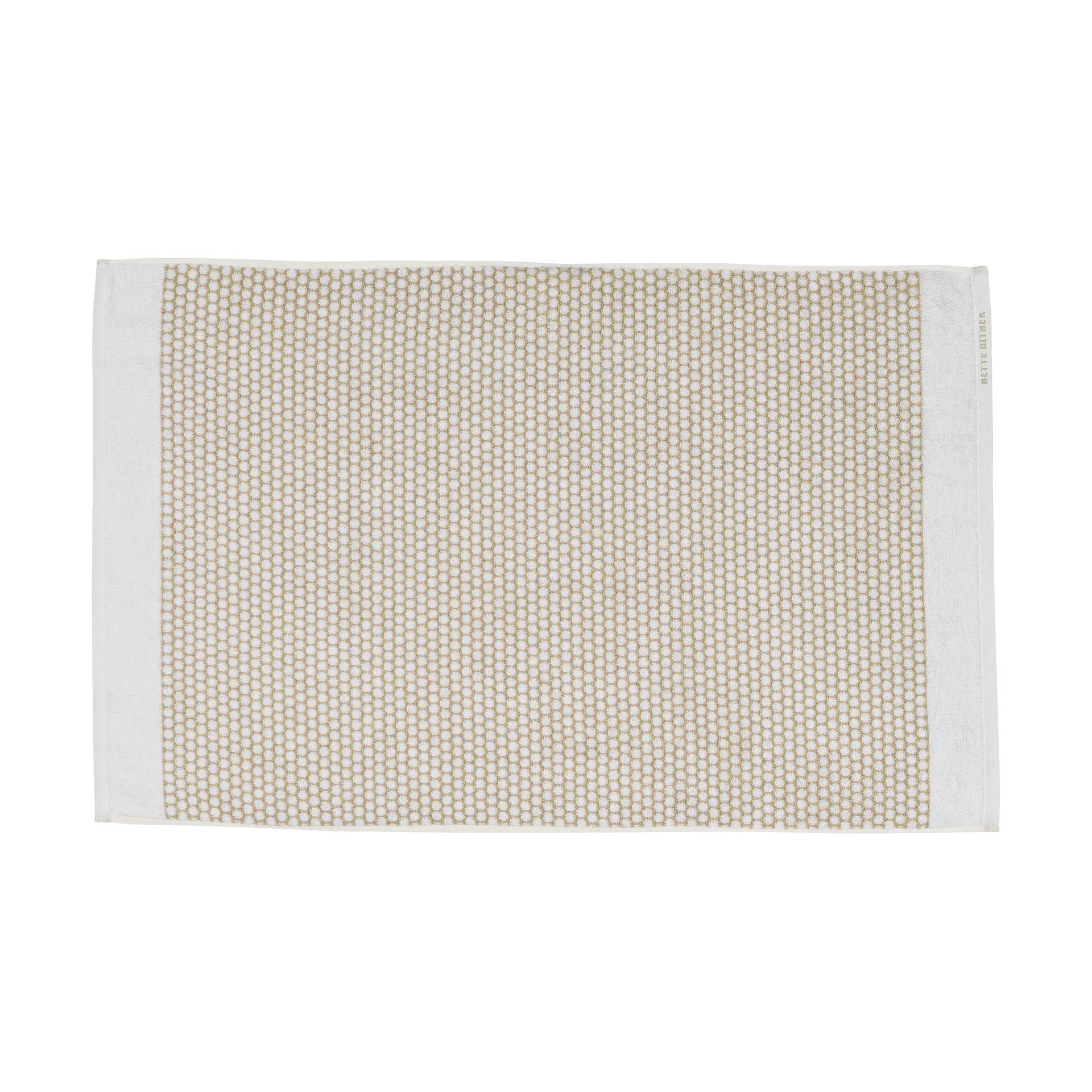 Alfombra de baño Grid 50x80 cm, Sand-off white Mette Ditmer