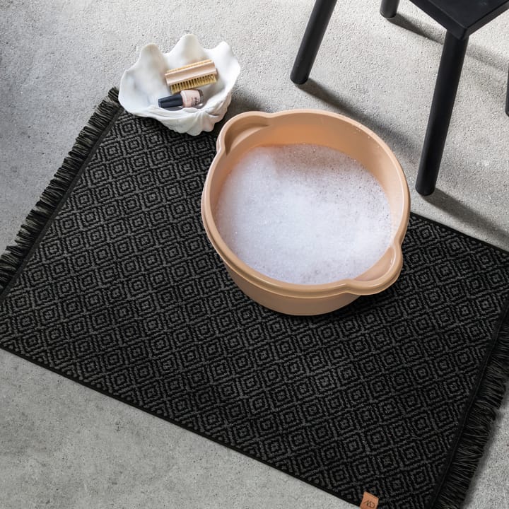 Alfombra de baño Morocco 50x80 cm, Black-grey Mette Ditmer
