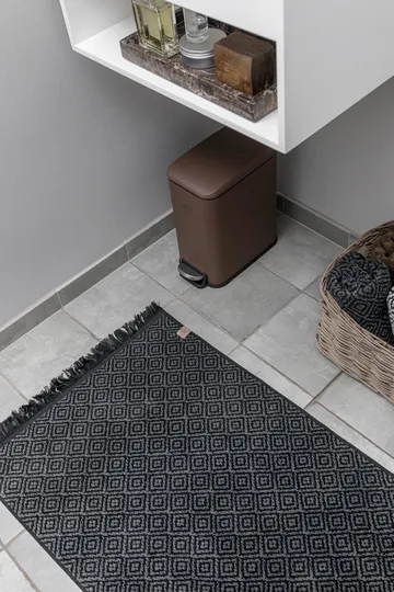 Alfombra de baño Morocco 50x80 cm - Black-grey - Mette Ditmer