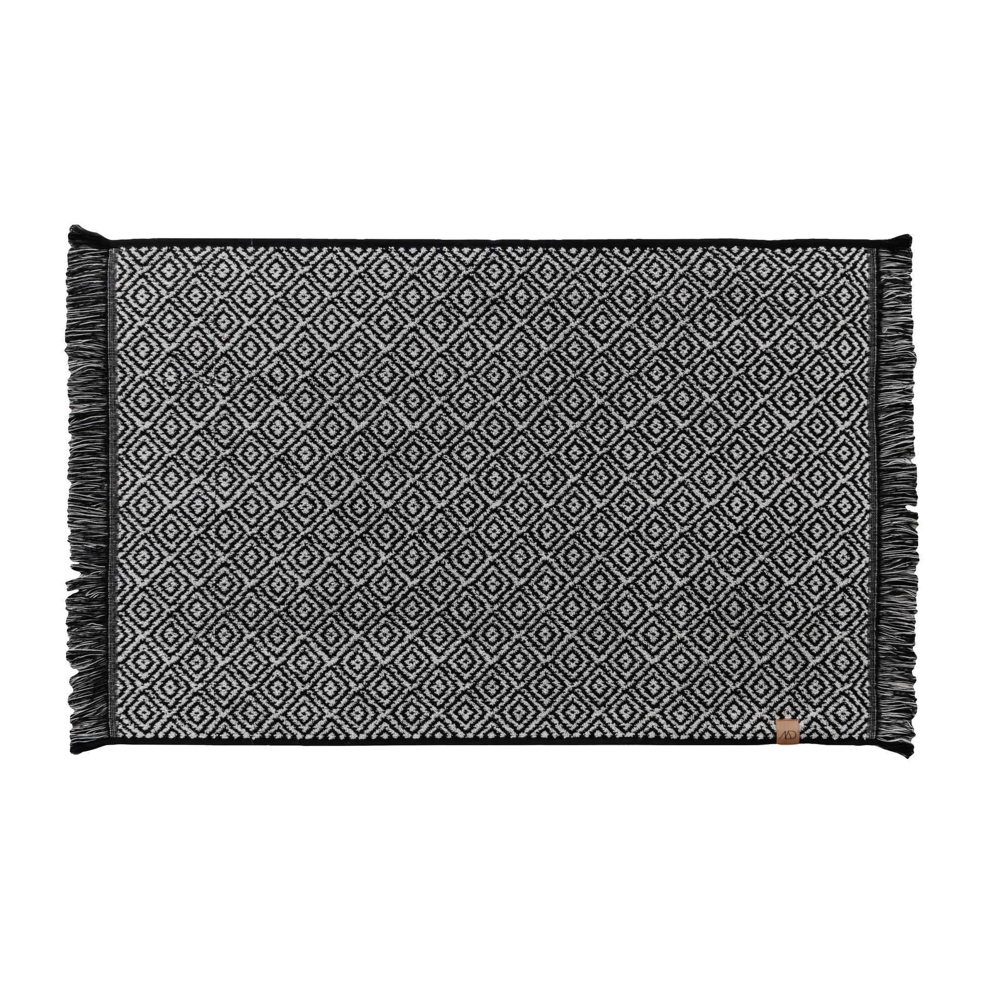Alfombra de baño Morocco 50x80 cm, Black-white Mette Ditmer