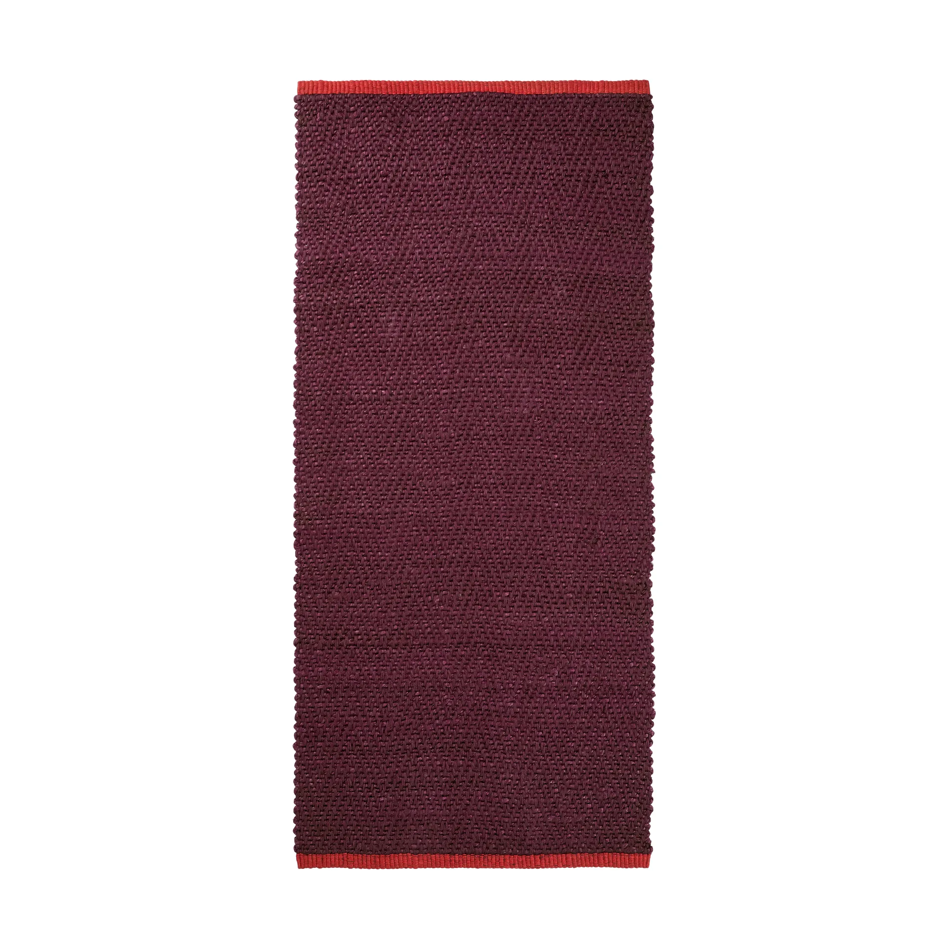 Alfombra de pasillo Notes 70x150 cm, Wine Mette Ditmer