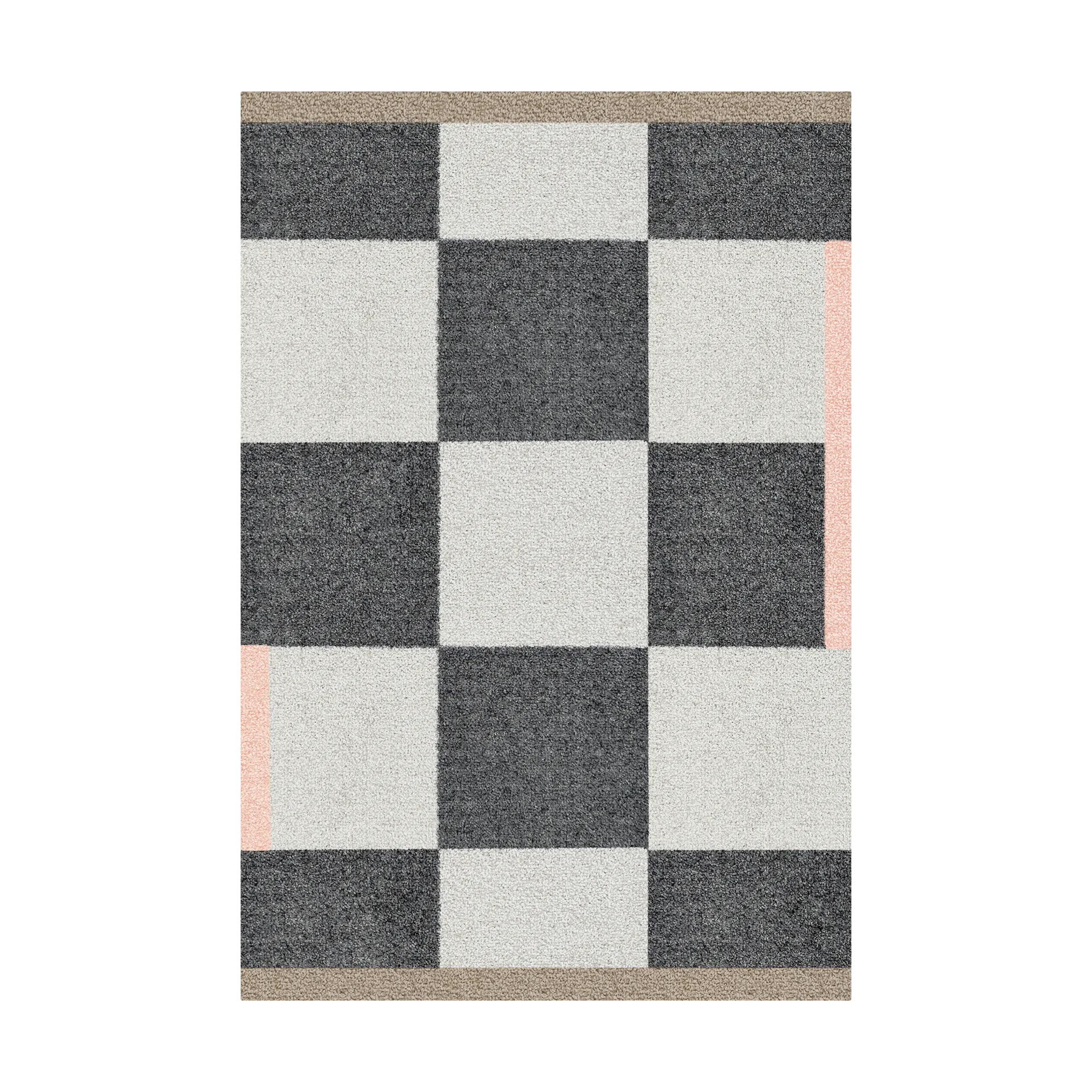 Alfombra de pasillo Square all-round, Dark grey, 55x80 cm Mette Ditmer