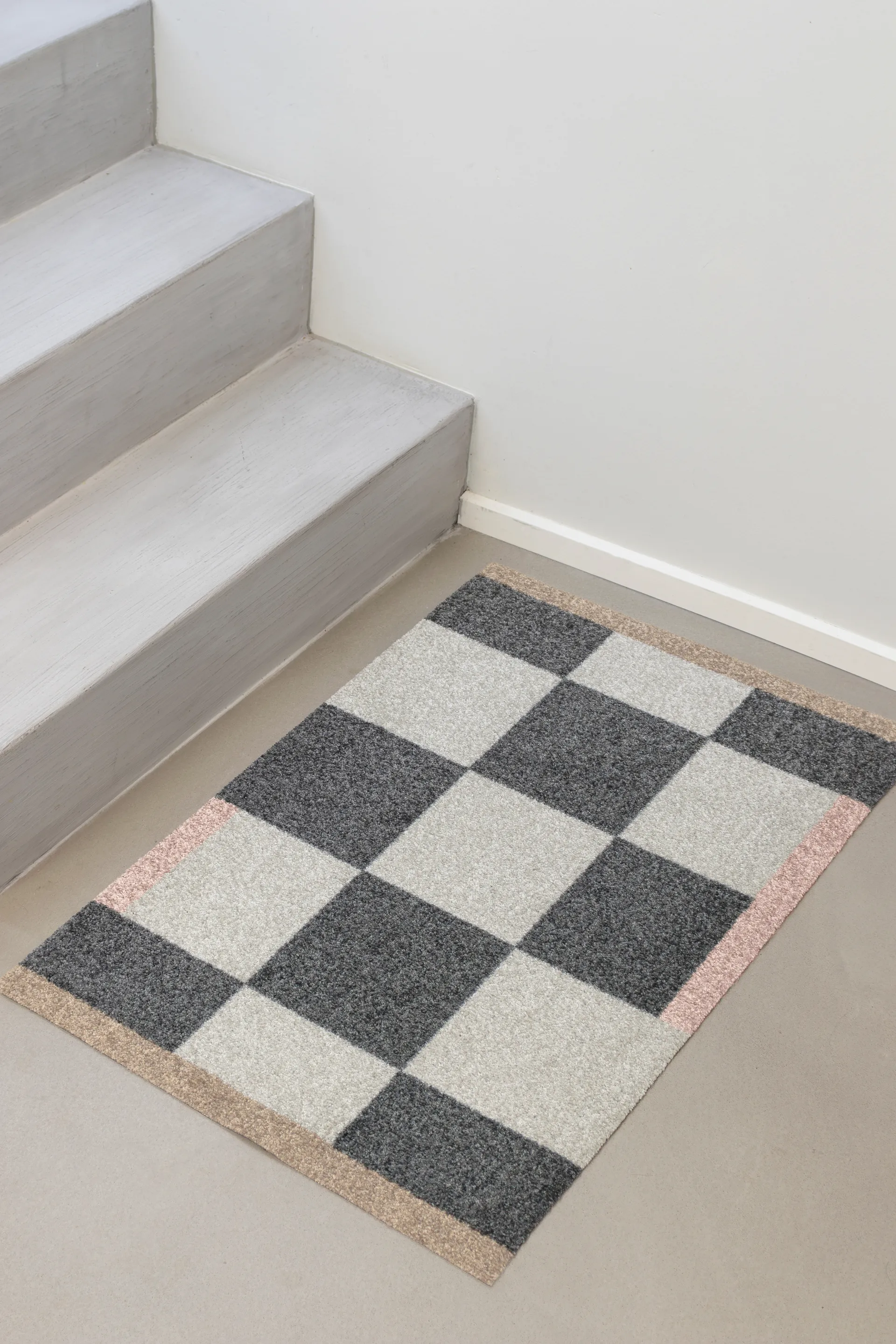 Alfombra de pasillo Square all-round, Dark grey, 55x80 cm Mette Ditmer