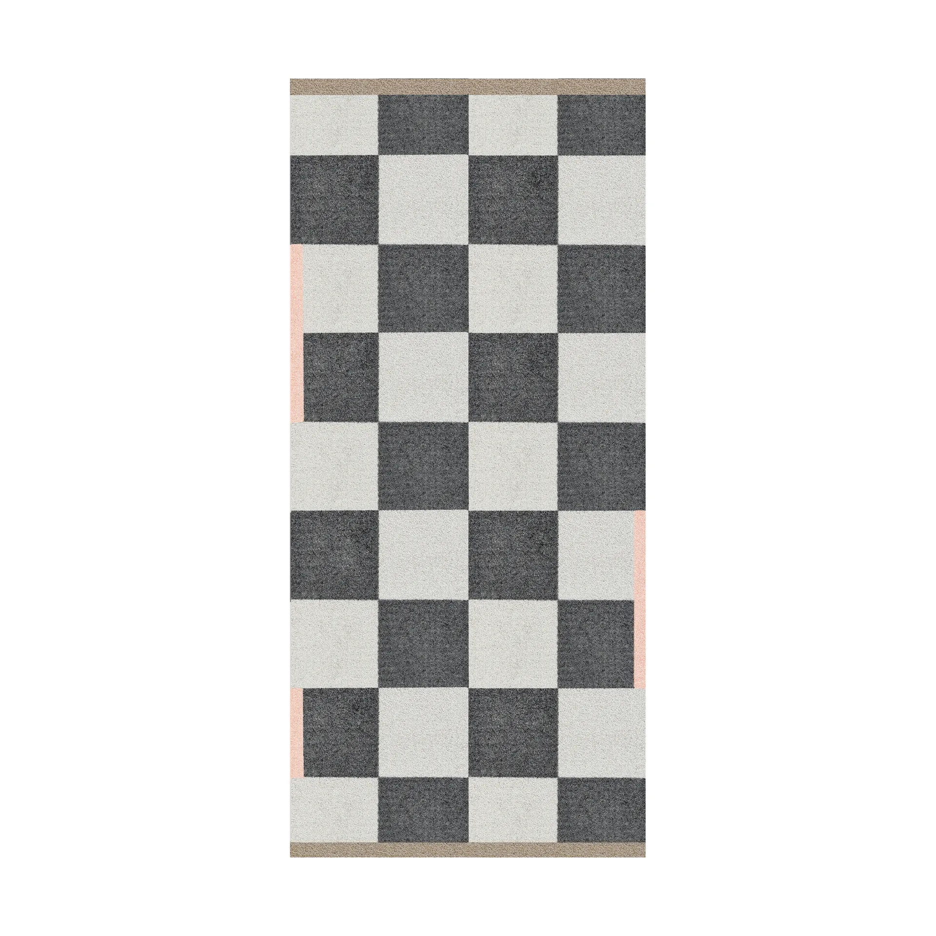 Alfombra de pasillo Square all-round, Dark grey, 70x150 cm Mette Ditmer