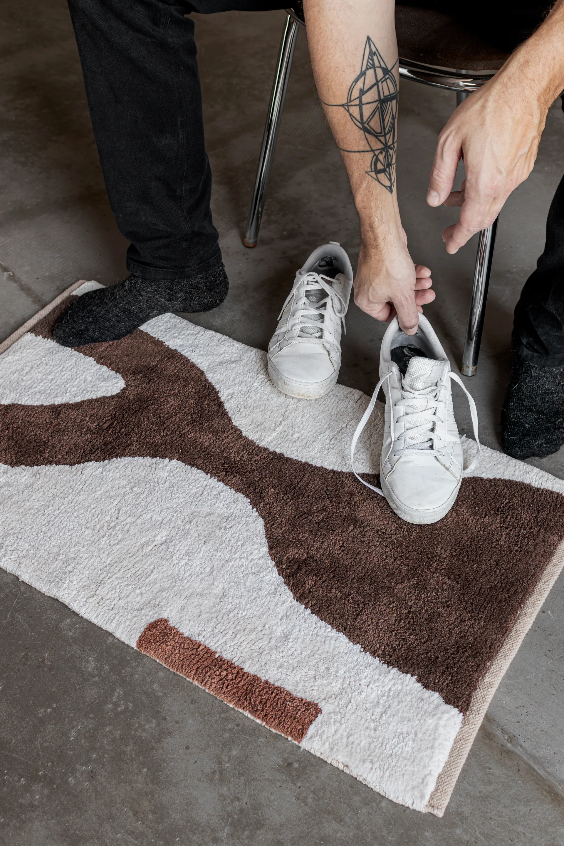 Alfombra Figura, Brown, 50x80 cm Mette Ditmer