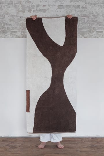Alfombra Figura - Brown, 70x150 cm - Mette Ditmer
