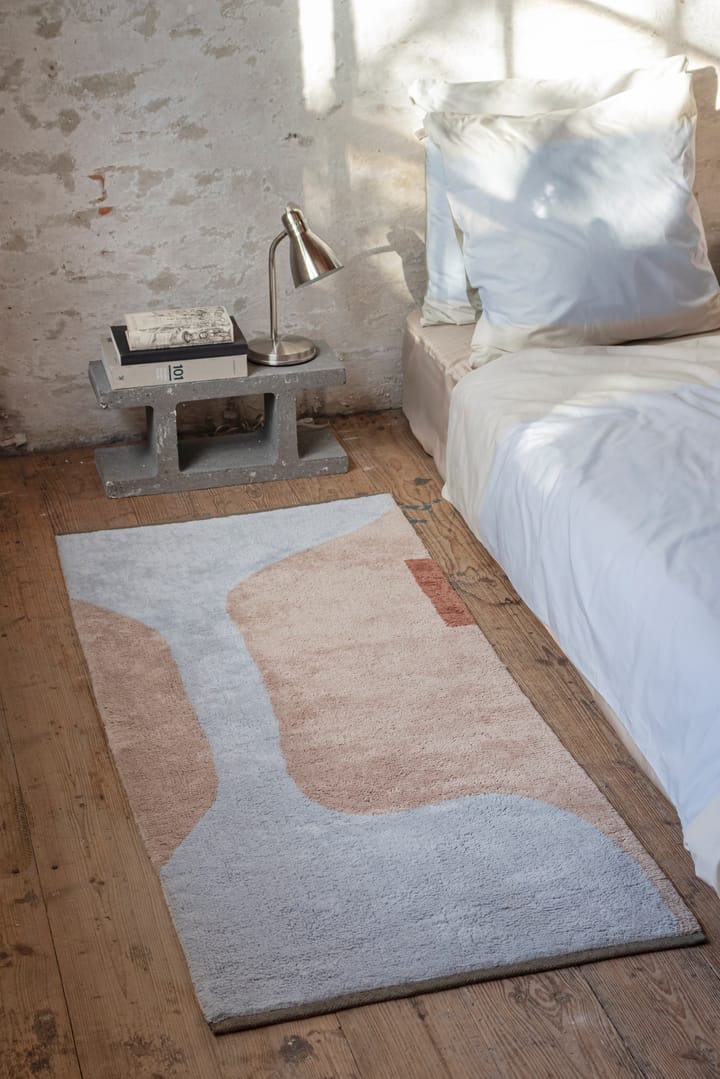 Alfombra Figura, Light blue, 70x150 cm Mette Ditmer