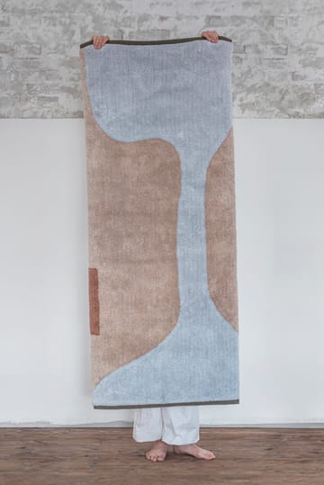 Alfombra Figura - Light blue, 70x150 cm - Mette Ditmer