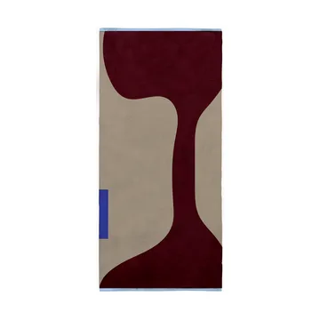 Alfombra Figura - Rojo-beige, 70x150 cm - Mette Ditmer