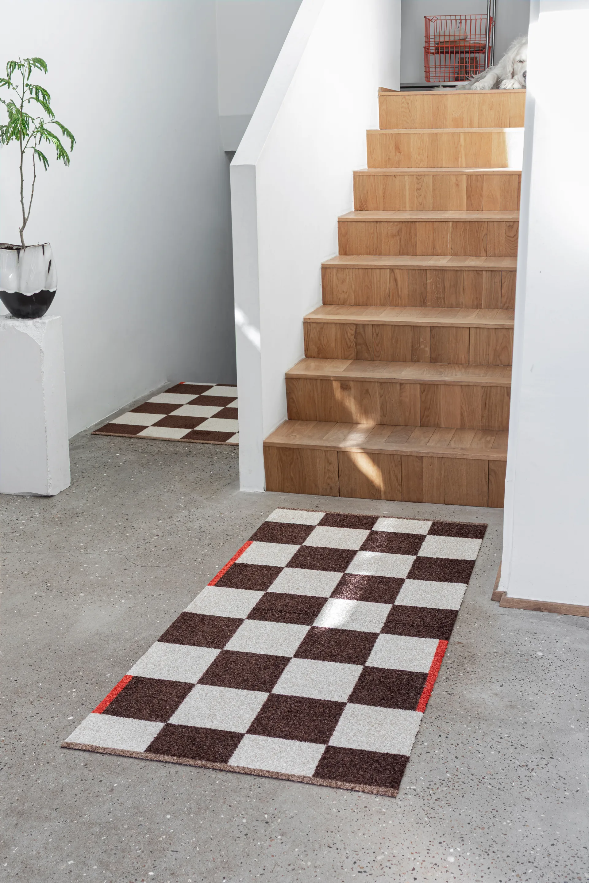 Alfombra Square all-round large, Brown Mette Ditmer