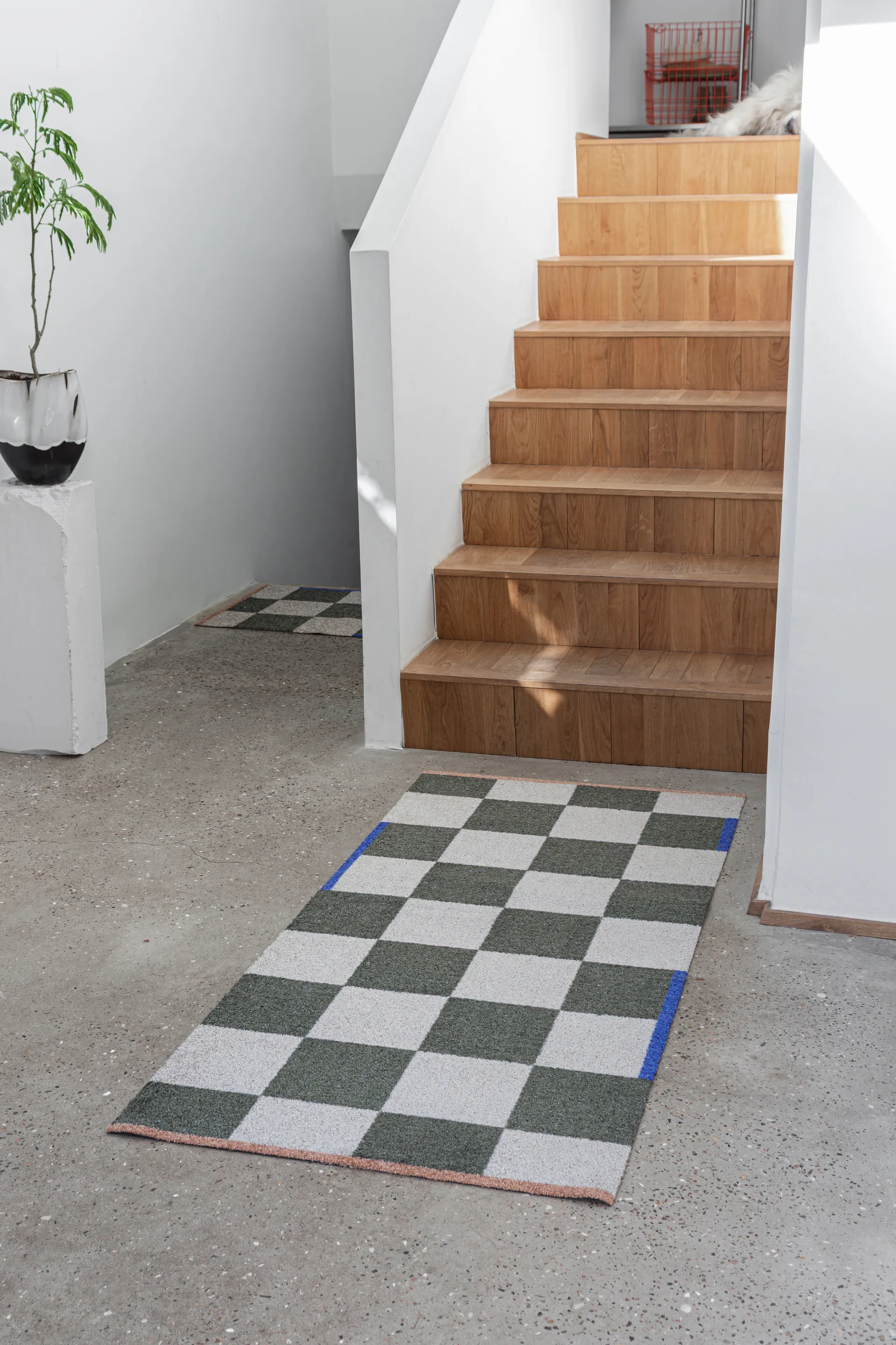 Alfombra Square all-round large, Dark olive Mette Ditmer