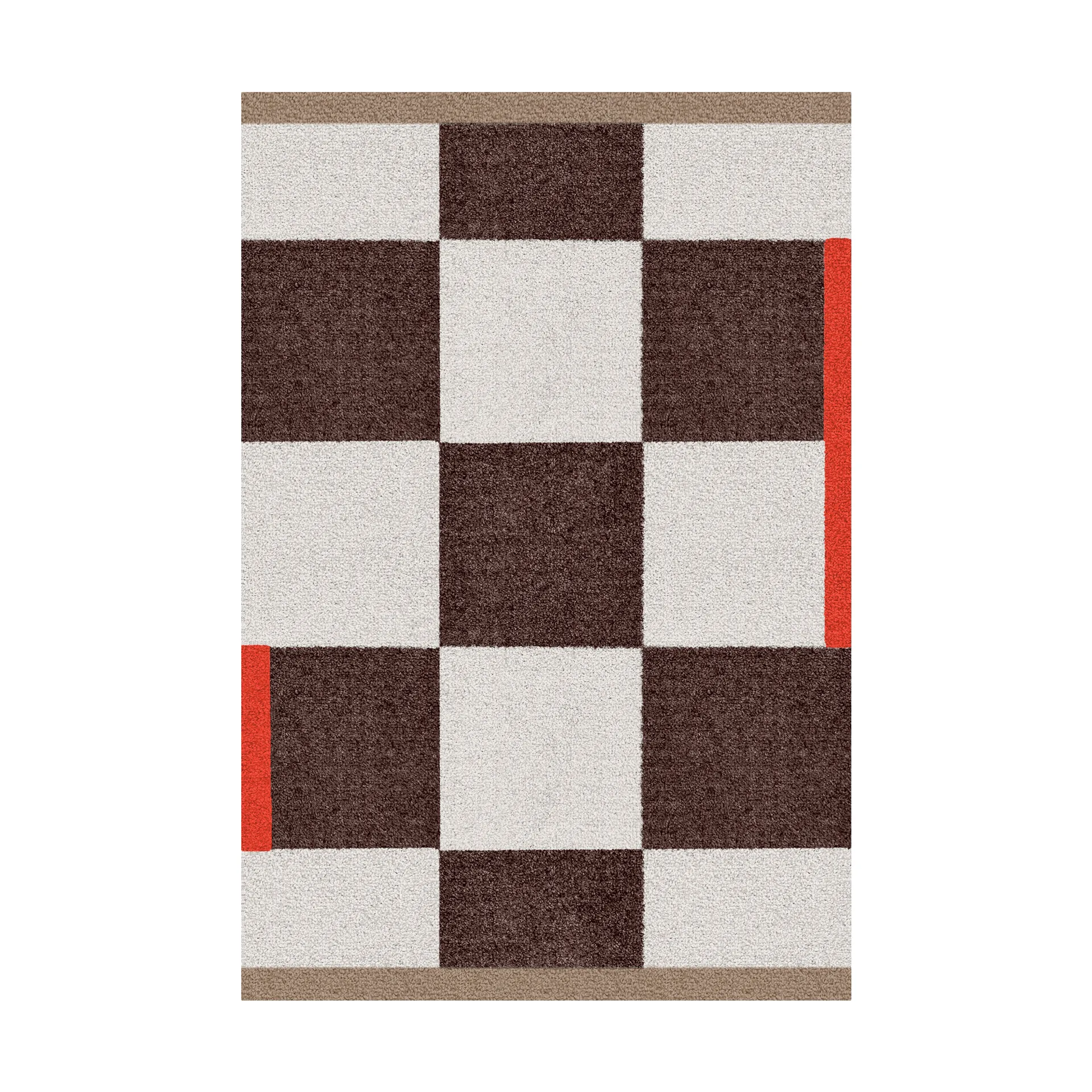 Alfombra Square all-round small, Brown Mette Ditmer