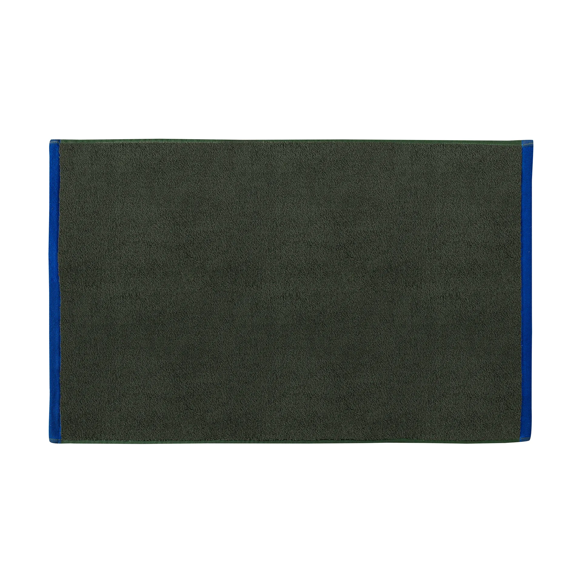 Alfombrilla de baño Soft 50x80 cm, Dark olive-light blue Mette Ditmer