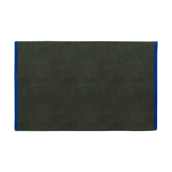 Alfombrilla de baño Soft 50x80 cm - Dark olive-light blue - Mette Ditmer