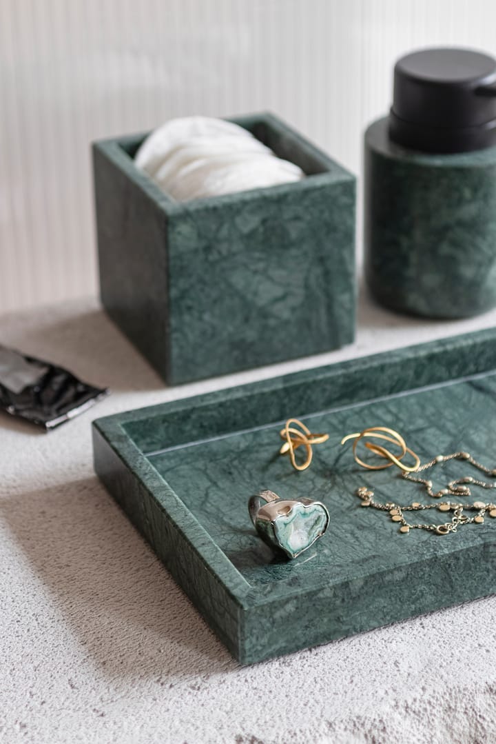 Bandeja de decoración Marble 16x31 cm, Dark forest Mette Ditmer