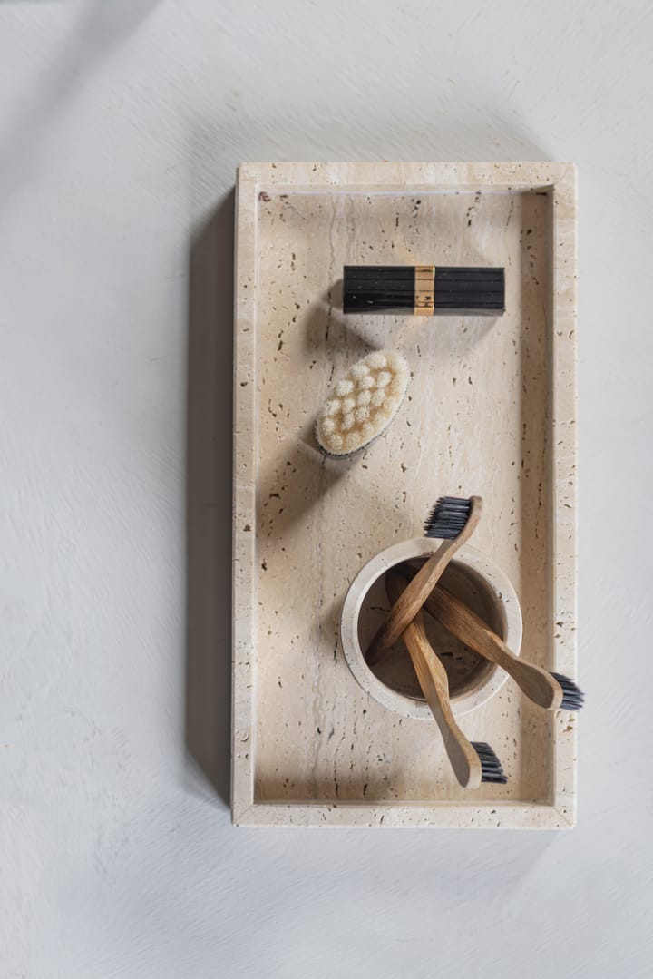 Bandeja de decoración Travertine 16x31 cm, Linen Mette Ditmer