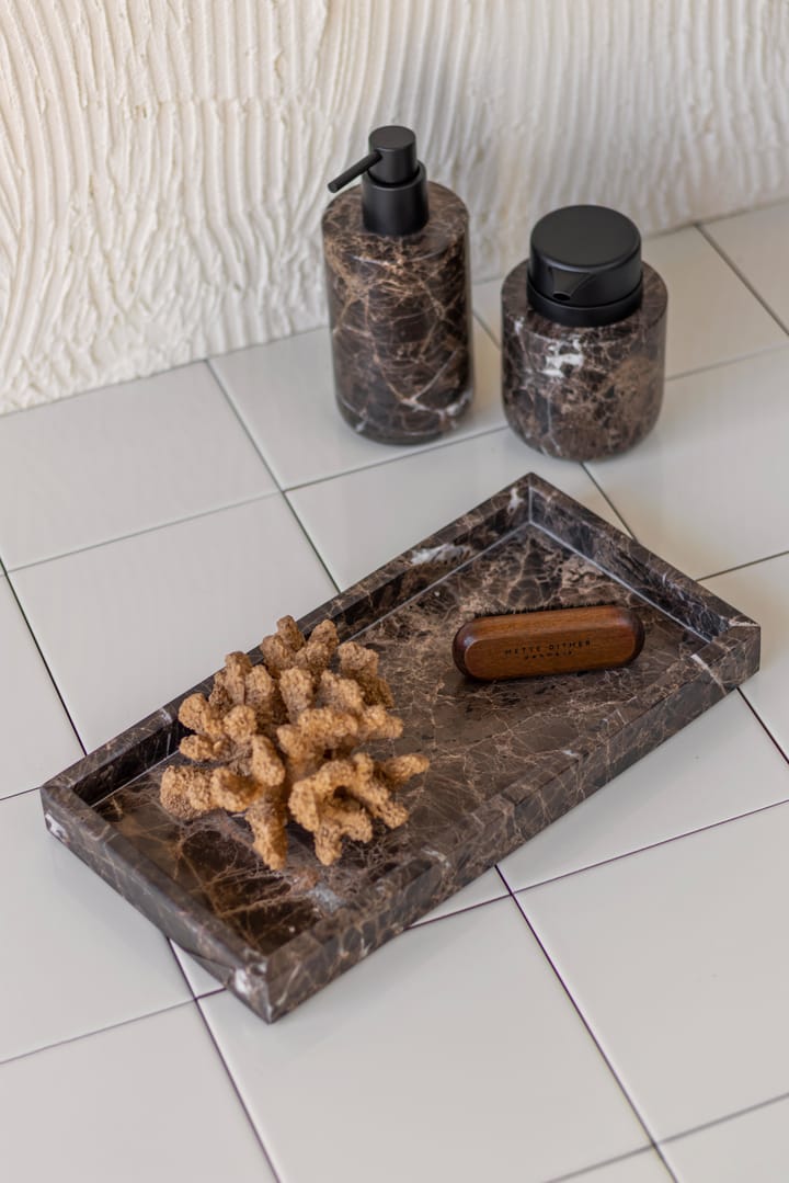 Bandeja decorativa Marble 16x31 cm, Marrón Mette Ditmer