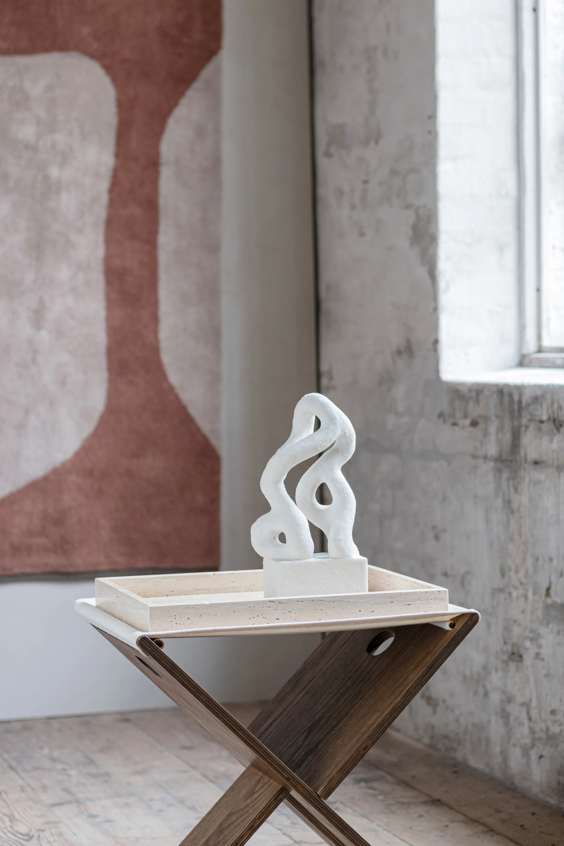 Bandeja decorativa Travertine 30x40 cm, Linen Mette Ditmer