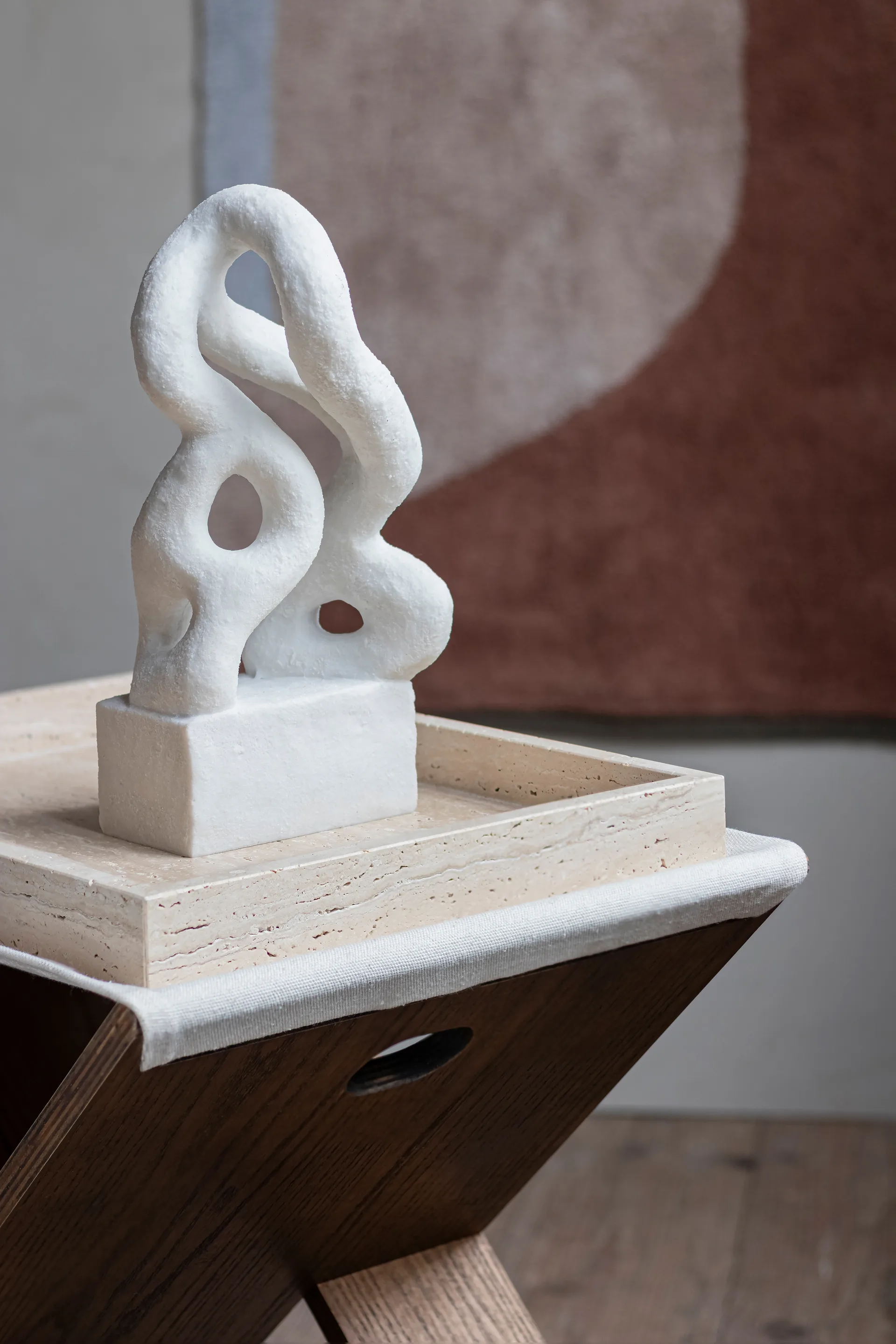 Bandeja decorativa Travertine 30x40 cm, Linen Mette Ditmer